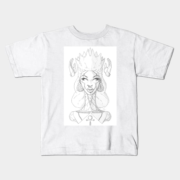 Taji Kids T-Shirt by williamfocus